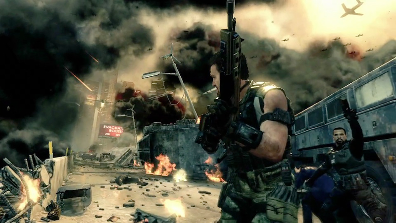 Illustration for article titled Explosive, Horse-Laden Screengrabs From Black Ops II's First Trailer